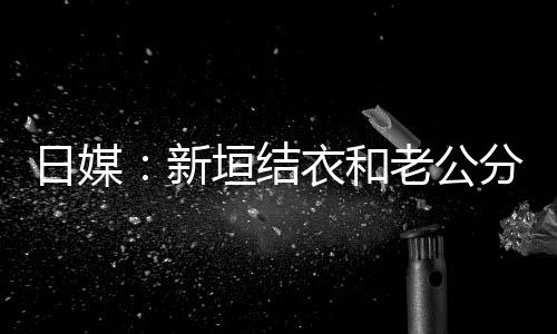日媒不到半年中 分居老公两人结婚垣结衣和新